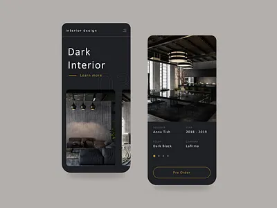 Interior Designers App app design creative inspirational ui uxui