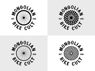 Mongolian Bike Cult brand branding branding concept design illustration logo tonyvoorhees type typography wojo