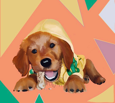 Beginner Illustrator, Highland the pup