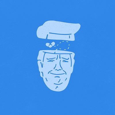 Shithead character design illustration impeachment shit trump usa