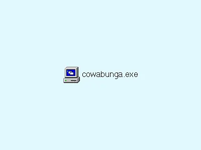 cowabunga.exe exe pixel art windows