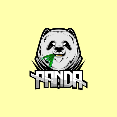 panda mascot basic color abstract angry animal art background badge bear black cartoon character club creative danger design emblem esport esports face game gaming