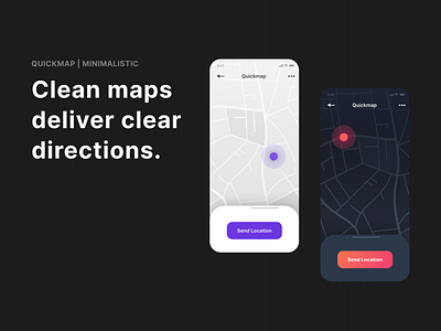 🧭 Minimalistic Vector Map Theme | Quickmap adobe illustrator adobe xd clean map dark map dark theme design download gps light map light theme location madewithxd map minimalistic minimalistic map modern map tracking ui ux