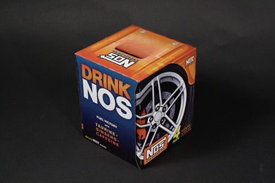 NOS Energy Drink 4pk carton design beverage packaging brand engagement branding consumer goods energy drink fast and furious graphic design illustration nos energy nos energy package design print design vector