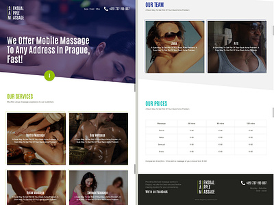 Sensual Apple Message design europe massage prague responsive ui ux webdesign website