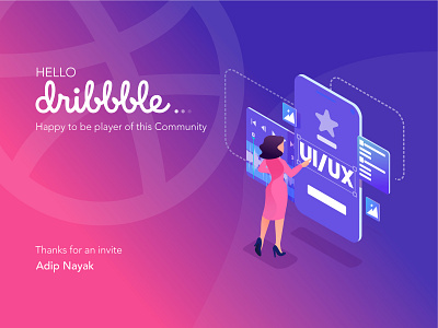 Hello Dribbble... design illustration ui ux