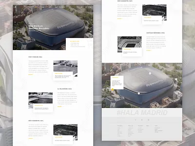 Redesign Real Madrid Website app branding design flat illustration minimal ui ux web website