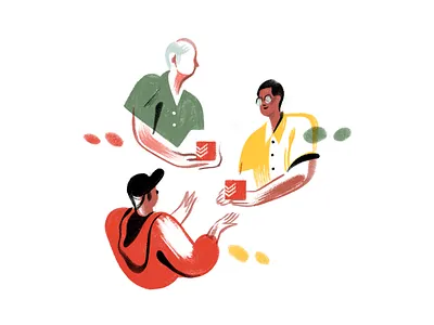 Todoist Foundations Landing Page - Spot Illustrations app illustration live marketing productivity project real task management todo todoist