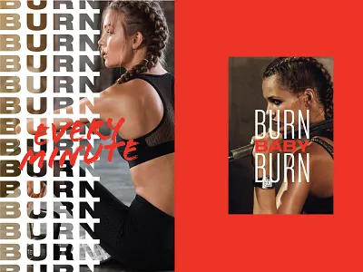 Fitness Promo Graphics branding editorial design fitness layout layout design logo sans serif sports type typography wordmark