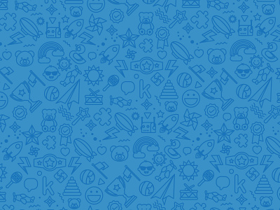 Kinedu Pattern blue branding children happy illustration pattern vector