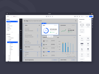 App Builder Concept app builder blue builder constructor dashboard lexicon liferay sidebar ui ux web