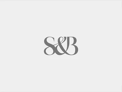 S&B Monogram | 2 ampersand brand branding concept custom lettering custom logotype fluid lettering letters logo logotypes minimal monogram script smooth type typography