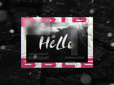 Hello, dribble! abstract debut design firstshot hello dribble lettering poster typography ui