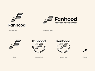 Fanhood Hoops Logo Variations art direction basketball basketball logo branding color palette email email design illustration nba nba branding nba logo sports sports branding sports design sports logo typography