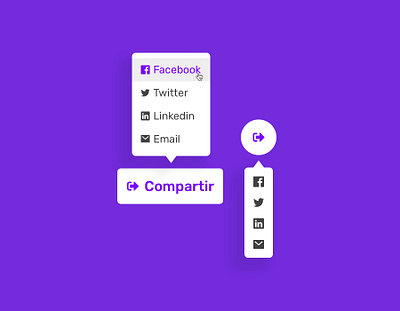 Concept share button - Daily Ui 010 app argentina ux colombia ux daily 100 challenge daily ui daily ui 010 dailyui designer sketch ui ux