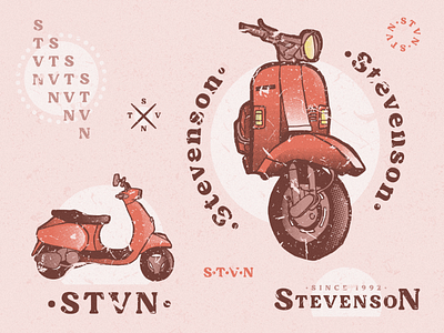 •Stevenson• logo vintage design illustration