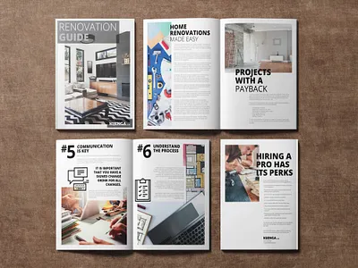 Kijenga's Renovation Guide booklet design design print renovation
