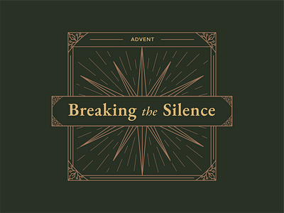 Advent: Breaking the Silence advent christmas illustration monoline