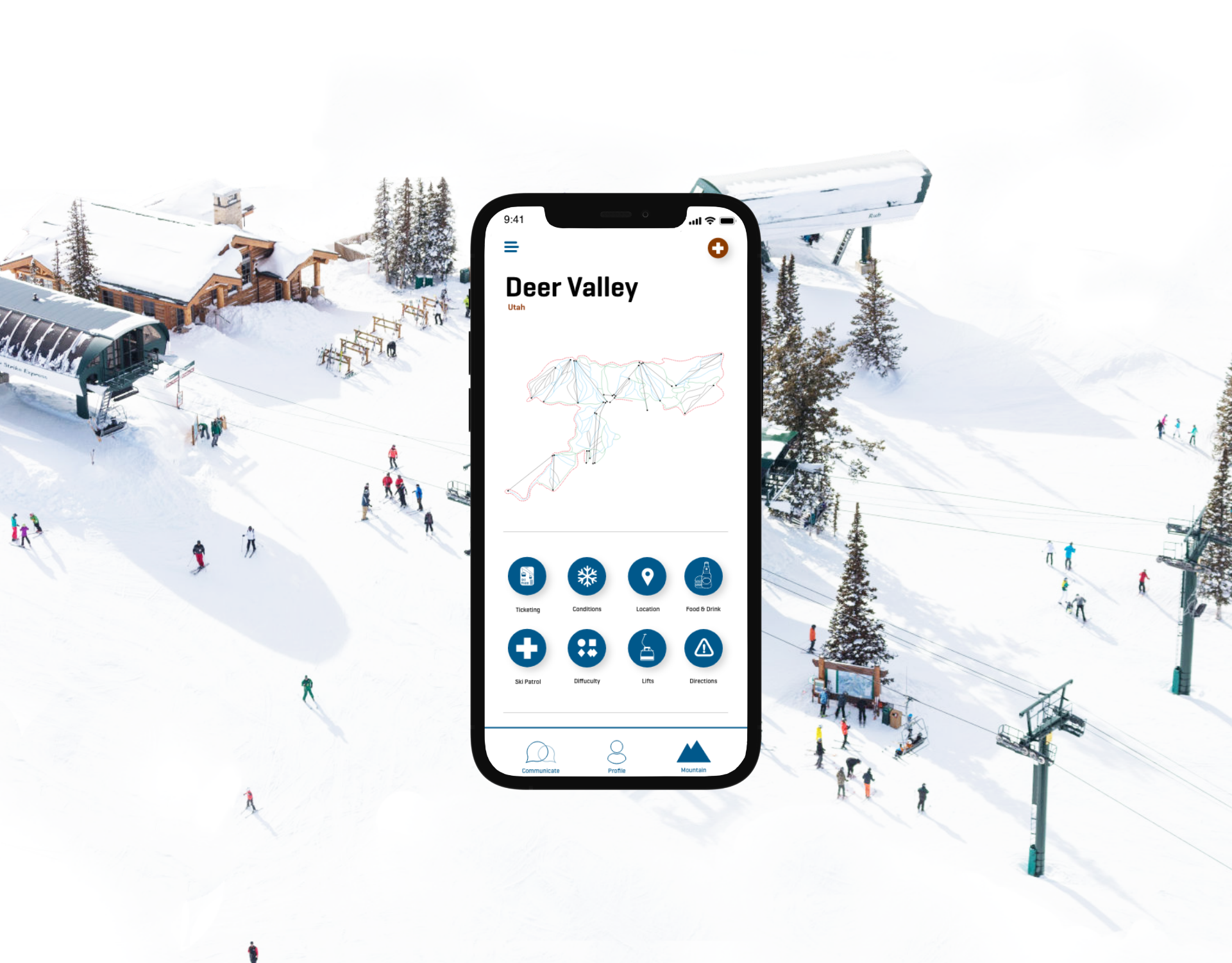 Traverse - Ski Resort App adobexd app design digital product educational interaction skiing snowboarding ui user interface ux webdesign winter