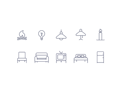 House house house items icon set iconography icons