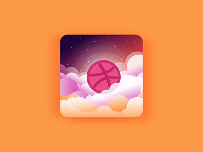 dribble icon illustration design dribbble icon illustration vector