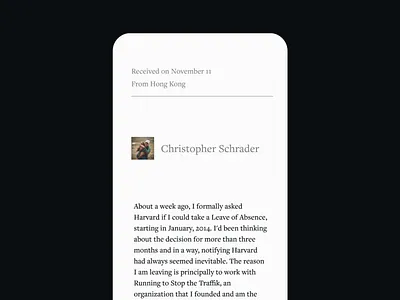 Closer — 100 brand closer exploration figma freight inbox letter minimal mood plaintext ui