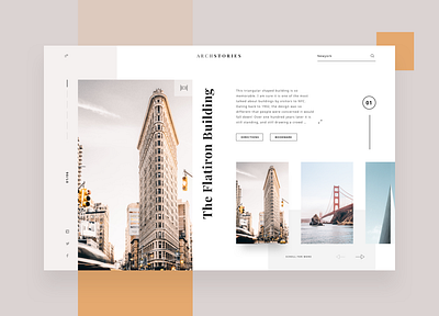 Arch Stories clean minimal ui ux web