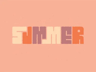 Summer Type design drawing illustration summer type typography vector