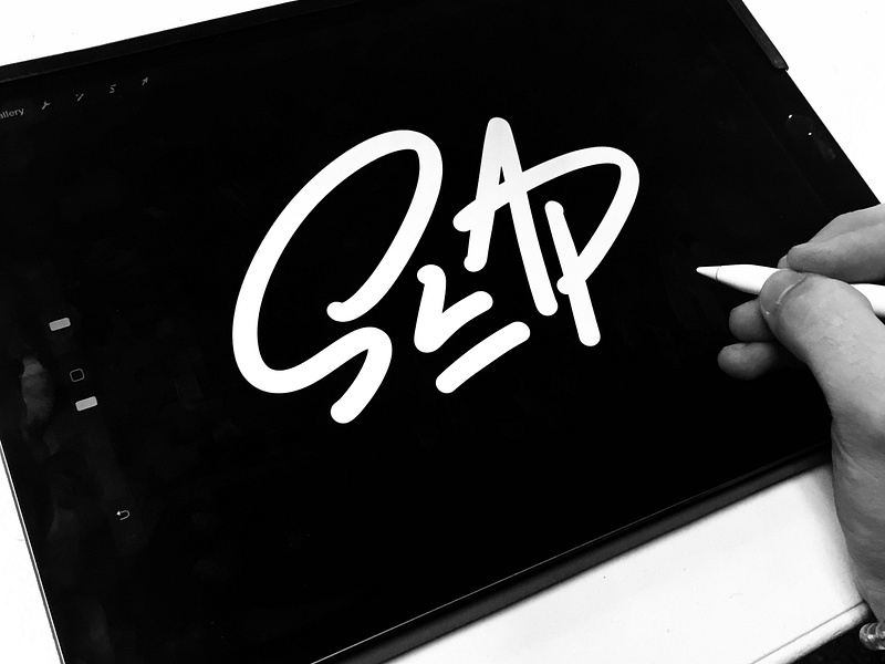 Slap Logo - 3rd Year Final Project calligraphy design hand lettering illustration ipad pro lettering logo procreate type design typography