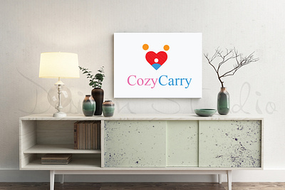 cozy carry app baby baylove branding character design child children childrens christmas design father logo logodesign logoicon logotype love mom mother parent parents