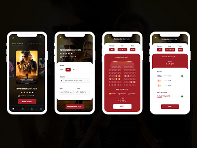 Movie Ticket Booking product design ui design uidesign uiux uxdesign