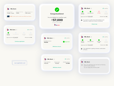 Loan application card account card etmoney finance fintech investment loans money product design productdesign uiux