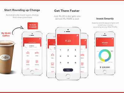 Smart Saving Mobile applicaion @mobile app design @mobile app design dailyui investment mobile app mobile ui uidesign ux