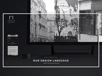 Minimal Landing Page - Daily UI Challenge 003 branding design freelancer landing page logo magellan minimal minimalist mockup portfolio typography ui web webdesign website