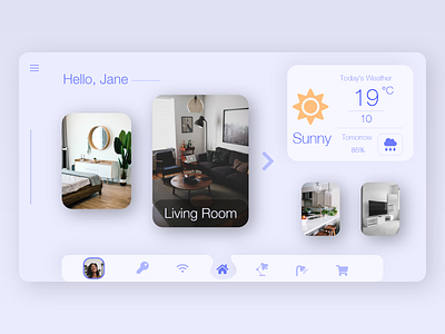 Smart Home Dashboard Concept app design clean concept design dashboard ui design design art ui ui interface uiuxdesign ux web