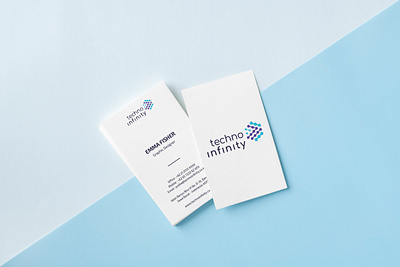 Namecard concept for Techno Infinity branding design illustration