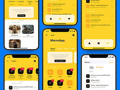 Memoapp ios UI kit app audio cloud infectedcell ios memory photo share storage streaming video