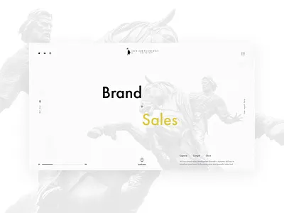 Brand Studio Concept Design agency branding agency website bradning brand brand agency design home page sale sales studio ui ux web website white