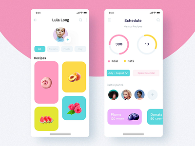 Nutro iOS UI Kit I animation design iphone mobile motion motion design ui ui8 ux