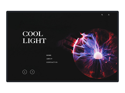 Cool light-website design typography ui ux web