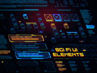 Big Sci Fi Elements Set design future futuristic game hud illustration interface movie sci fi scifi space ui ux vector