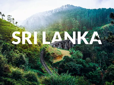 Sri Lanka Ella bridge design ella graphicdesign layout manipulation sri lanka sri lanka ella train typography ui design sri lanka uiux webdesign website
