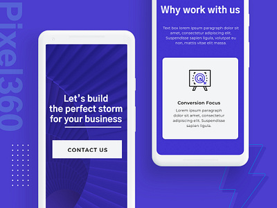 Mobile website for web agency agency app clean website creative creative landing page creative web design creative website landing page landingpage minimal modern website platform saas simple software web agency web design web illustration webdesign website