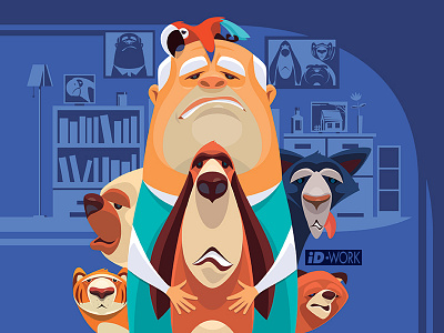 lonely senior man with pets art cartoon character character art design designer digitaldrawing graphic design graphicart graphicdesign graphics illustration illustrator old man pets vector vector artwork vectorart vectorgraphics vectorillustration