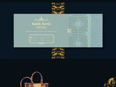 silence is gold - batik keris art artwork batik branding culture design digital elegant design fashion gold graphic illustration lifestyle nusantara patterns promotional design social media banner traditional traditional art vector