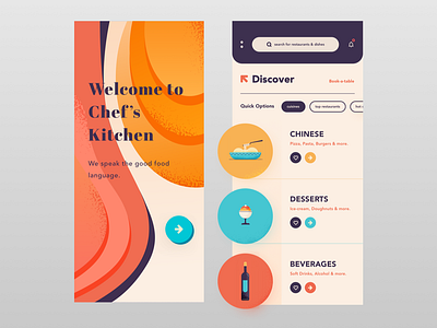 UI Design - Chef’s Kitchen Version 2 app appdesign appuidesign design designer dribbblers graphic illustration logo mobileappdesign sketch typography ui uidesign uidesigner uiux ux uxdesigner vector visual design