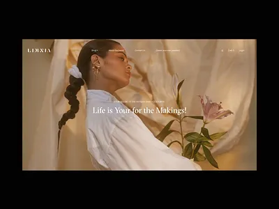 Limnia Fine Jewelry Homepage Animation ecommerce eshop homepage interaction interface motion typography ui ux video web website