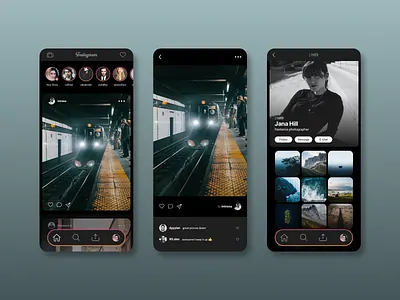 Instagram Redesign concept app app design appdesign design graphic design ui ui ux uidesign uiux uxdesign