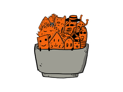 doodle on the bowl - design art colours design doodle drawing graphic design illustration photoshop