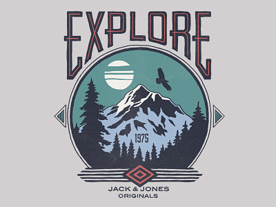 Explore themed graphic apparel illustration print typography